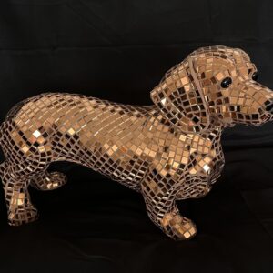 Mosaic sculpter of a teckel